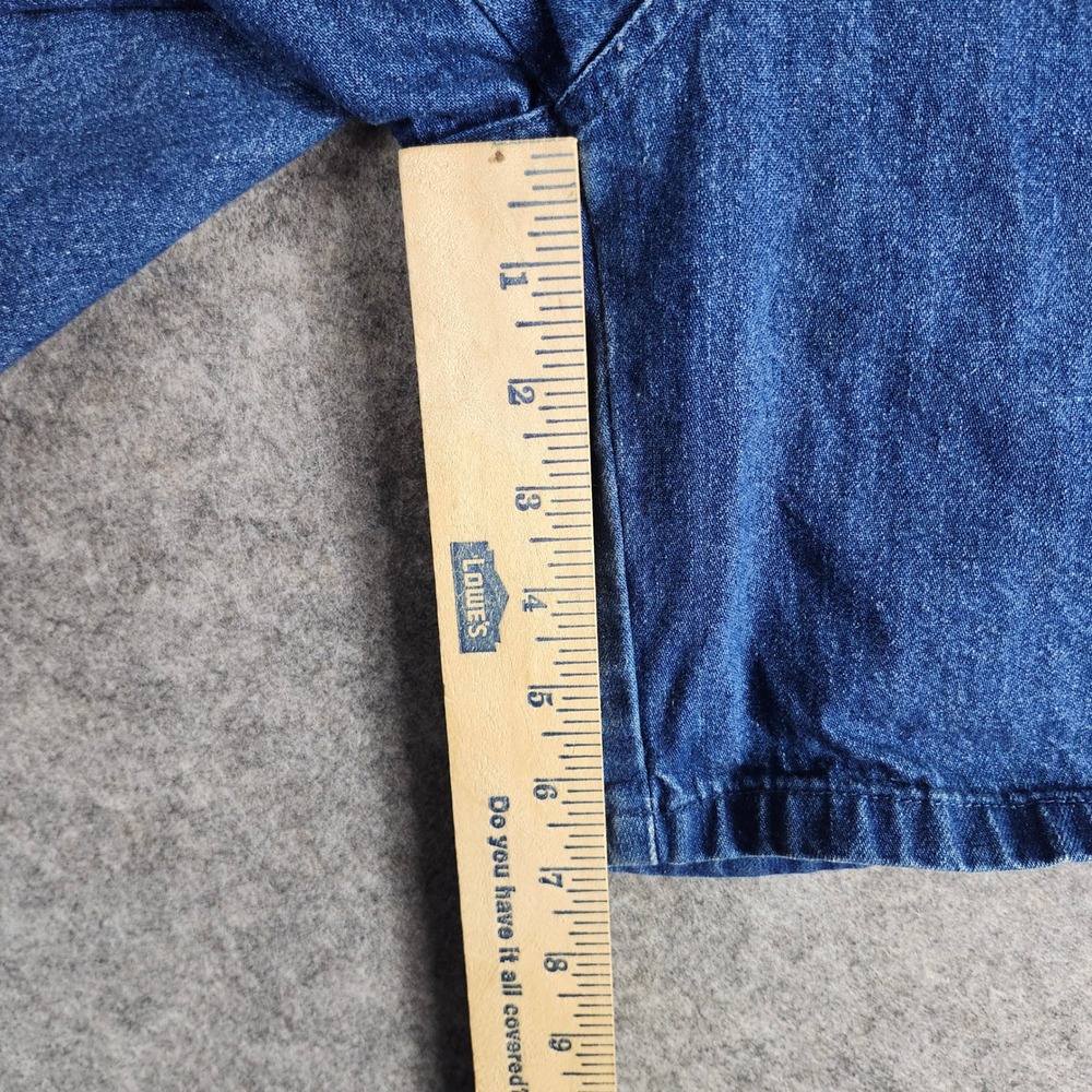 Cabela's Denim Utility Shorts Mens 40 Blue Carpenter Relaxed Elastic Waist ST130 - Picture 4 of 16